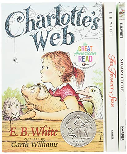 E B WHITE BOX SET: Charlotte's Web, Stuart Little, the Trumpet of the Swan