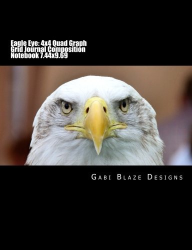 Eagle Eye: 4x4 Quad Graph Grid Journal Composition Notebook