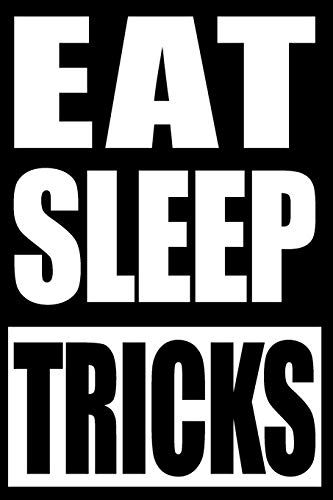 Eat Sleep Tricks | Notebook for Skateboarders, College Ruled Journal: Medium Spacing Between Lines