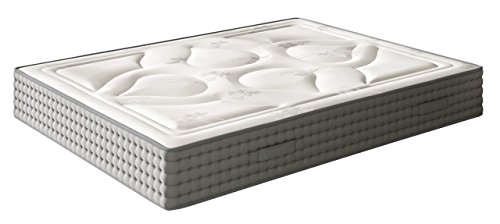 El Almacen del Colchon - Colchón viscografeno Modelo Royal Imperial, 120 x 190 x 30, Máxima Adaptabilidad - Todas Las Medidas, Gris y Blanco