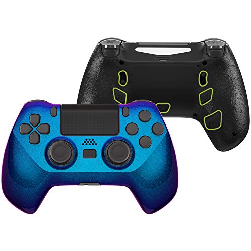 eXtremeRate DECADE Tournament Controller(DTC) Actualización Kit para Control PS4 JDM-040/050/055 Actualización Board&Carcasa Ergonómica&Botones Traseros&Gatillos Stops-No Incluye Mando(Azul a Violeta)