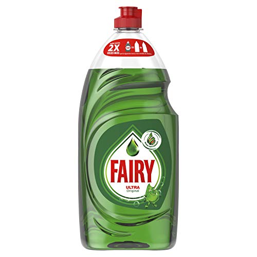 Fairy Ultra Original Líquido Lavavajillas Verde Con LiftAction: Sin Dejar En Remojo, Sin Grasa, Sin Dificultad Y Suave Con La Piel - 820 ML