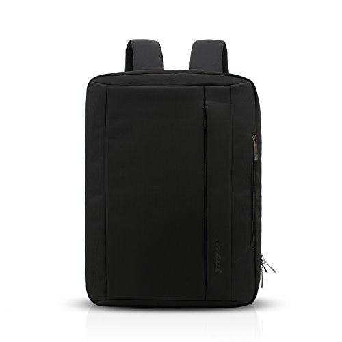 FANDARE Fashion 3 en 1 Mochila Hombres/Mujeres Laptop Bolso de Crossbody Outdoor Viaje Multifuncional Bolsa de Mano Impermeable Poliéster Negro