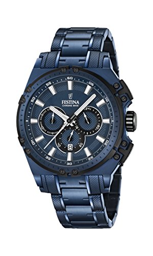 Festina Reloj Hombre de Analogico con Correa en Chapado en Acero Inoxidable F16973/1