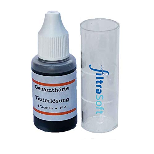 FiltraSoft - Test de dureza del agua, prueba, 1 x 15 ml, incluye instrucciones