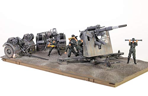 Forces Of Valor 801008A Arma de artillería antitanque Alemana Krupp Flak 36 con 5 Figuras Stalingrado 1943 Escala 1/32