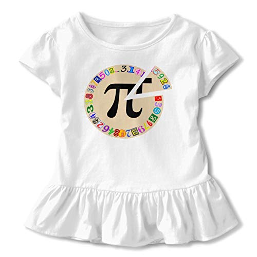 Funny and Colorful Piece of Pi Calculated Children's Short Sleeve T Baby Boys Girls Romper Infant Funny Bodysuit Outfit 0-24 Months White 4t