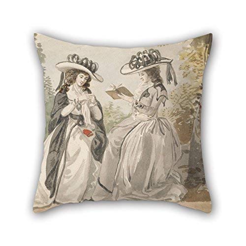 generric Funda de Almohada de 40 x 40 cm (Cada Lado) Agradable elección para Hijo, Familia, Monther, cafetería, Deck Silla, su Pintura al óleo Lady Salesbury – The Misses Van and Lady Salisbury