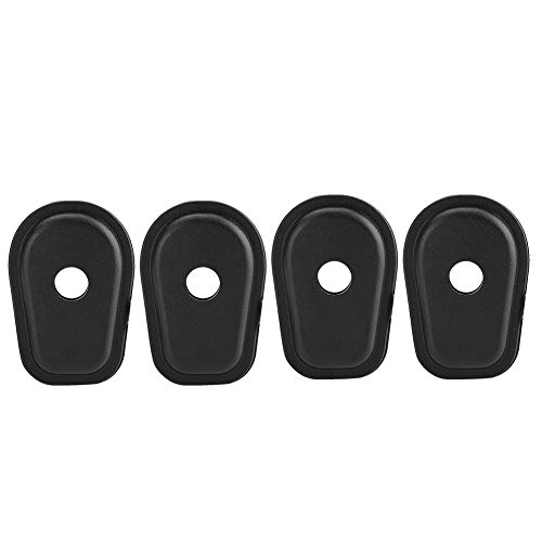 Gorgeri 4 pcs Junta de luz de giro de motocicleta Almohadillas de junta de sello de luz de señal de giro de motocicleta para Z250 Z300 Z650 Z750 Z800 Z900 Z1000 Z750S (Negro)