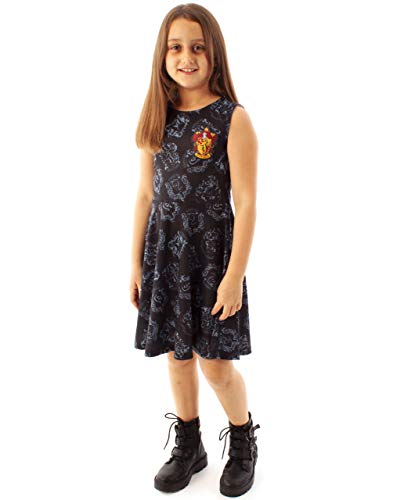 Harry Potter Gryffindor Crest Girl'S Skater Dress (9-10 Years)