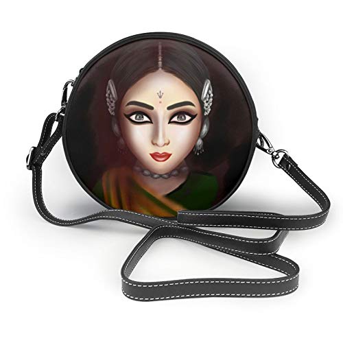 hermoso indio mujeres elegante Crossbody Bolso de hombro pequeño redondo bolso impermeable bolso