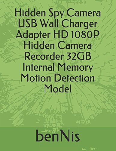 Hidden Spy Camera USB Wall Charger Adapter HD 1080P Hidden Camera Recorder 32GB Internal Memory Motion Detection Model