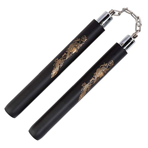 Hilmocho Nunchakus de Espuma Acolchado Entrenamiento Práctico Nunchucks de Artes Marciales de Seguridad para Niños Principiantes