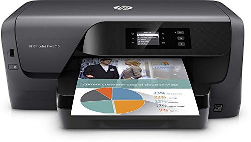 HP OfficeJet Pro 8210 - Impresora tinta, color, Wi-Fi, Ethernet, compatible con Instant Ink (D9L63A)