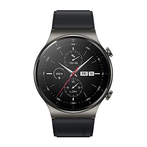 HUAWEI Watch GT 2 Pro - Smartwatch con Pantalla AMOLED de 1.39", hasta Dos semanas de batería, Negro, 46 mm