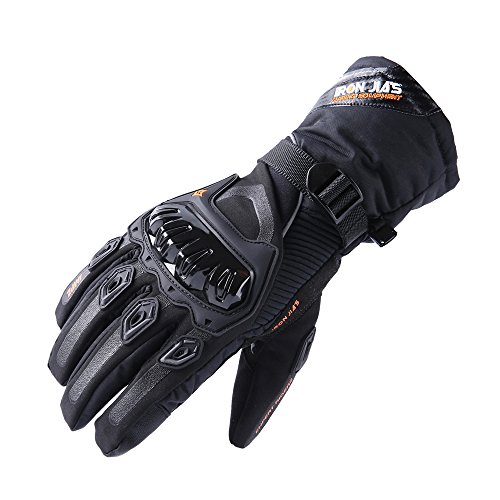 IRON JIA'S Guantes de motos Invierno cálido impermeable guantes de protección a prueba de viento Guantes Luvas modelos de actualización (puede pantalla táctil)