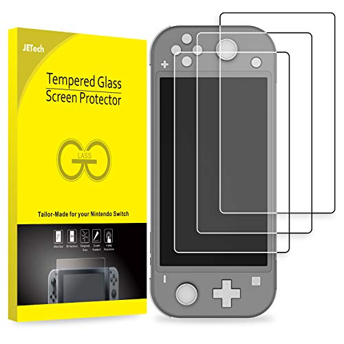 JETech Protector Pantalla Compatible Nintendo Switch Lite 2019, Vidrio Templado de Alta Calidad, 3 Unidades