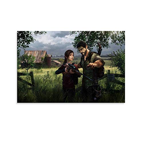 jiaobaba Póster artístico de Last of Us Joel and Ellie y arte de pared, impresión moderna, para decoración de dormitorio familiar, 20 x 30 cm