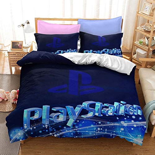 Juegos De Niños Juego De Fundas De Edredón Para Niños Juego De Ropa De Cama Gamepad Para Regalo De Dormitorio Infantil, Consola De Videojuegos Gamer Moderna Botones/L/Single 140x210cm