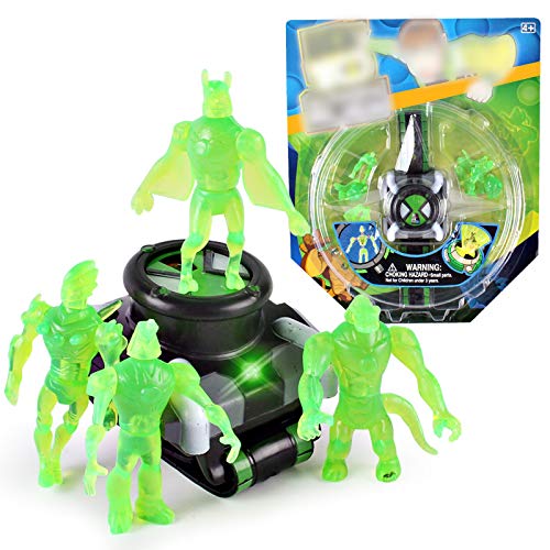 Katyma Omnitrix - Reloj con proyector para niños, diseño de Ben 10 Alien Force Battle Figures con luz LED, pulsera regalo para niños