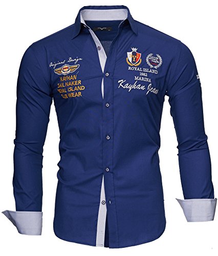 Kayhan Hombre Camisa Monaco Navy XXL