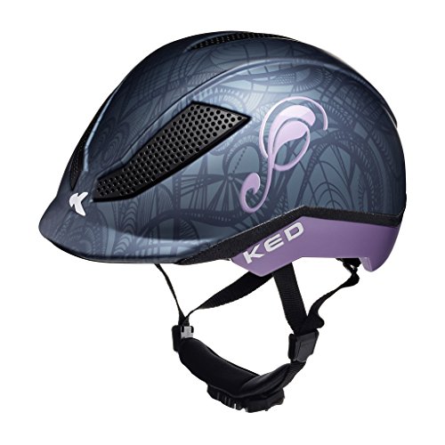 KED Pina - Casco de Bicicleta Niños - Negro Contorno de la Cabeza M | 51-56cm 2018