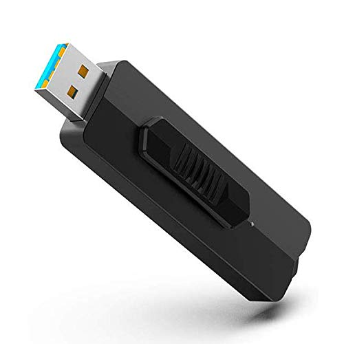 KEXIN USB Flash Drive 128GB USB 3.1 Gen 1 hasta 300 MB/s Lectura USB Stick Pen Drive Unidad de Pulgar Unidad de Almacenamiento de Datos de Alta Velocidad para Ordenador Tablet Laptop (Negro)