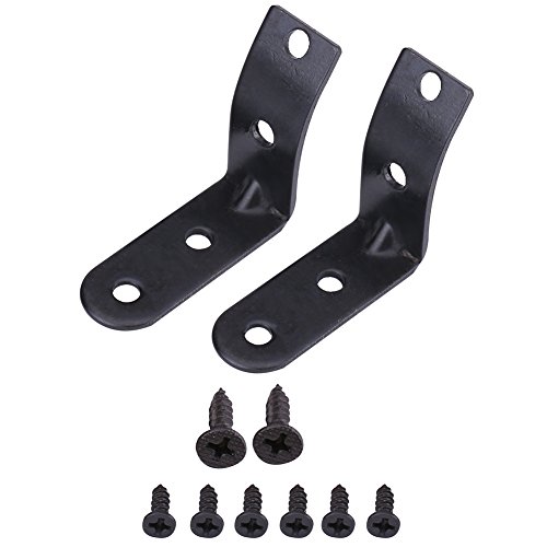 Kit de reparación de la bisagra de la caja de guantes Reparación de bisagra de aleación de aluminio para A4 S4 RS4 B6 8E 2002-2008, (Negro)