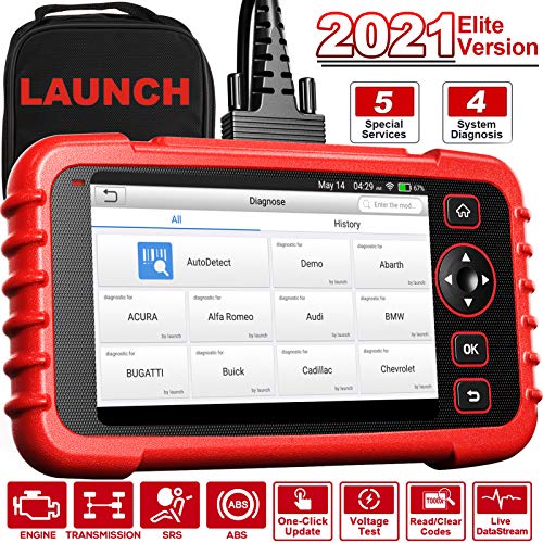 LAUNCH Herramienta de escaneo Creader CRP129X OBD2 Escáner Coche Android Diagnóstico Reset aceite EPB SAS TPMS y Ajuste Acelerador AutoVIN