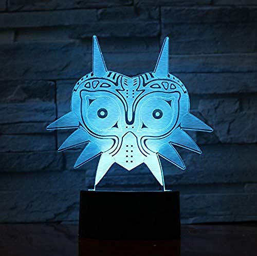 Legend Of Zelda Figure Majoras Mask 3D Lava Lamp Creative 7&16M Color Changing Led Night Light
