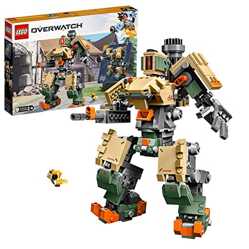 LEGO Overwatch - Bastion, Set de construcción del Personaje de Videojuego, incluye muñeco de juguete del pájaro Ganymede (75974)