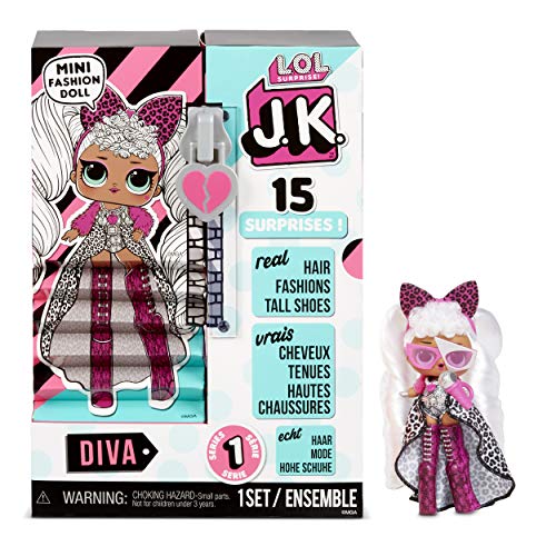 LOL Surprise JK Diva Mini Fashion Doll with 15 Surprises