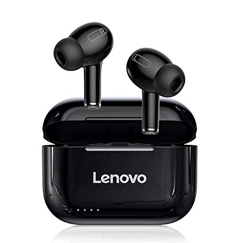 LP1S Auriculares inalámbricos Blutooth 5.0 TWS, 2 Hosts IPX4, auriculares deportivos impermeables, cancelación de ruido, micrófono incorporado en el oído, negro