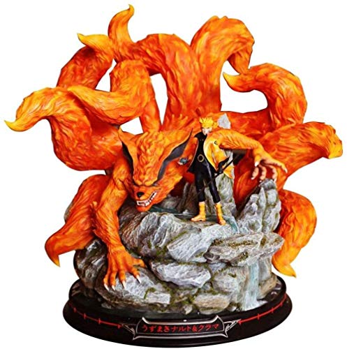 LWH-MOU Naruto: Uzumaki Naruto Figura de acción Kyuubi Figma Kurama 9 8 Pulgadas