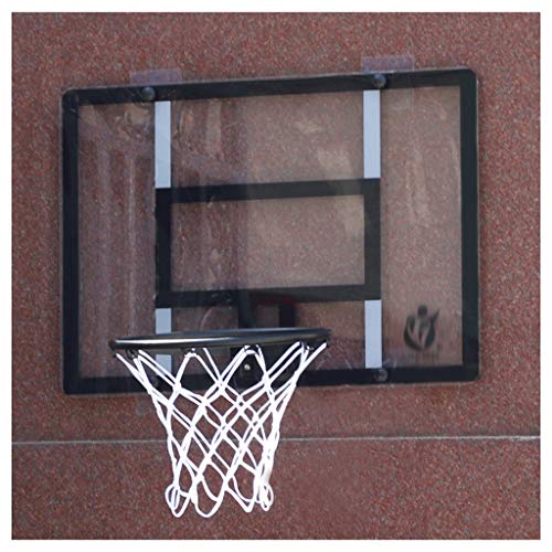 LZL Puerta Baloncesto Hoop Mini Wall Basketball Put Backboard Rim Indoor Toys Set para niños pequeños Niños Niños Niñas Chicas Sport (Color : Black)