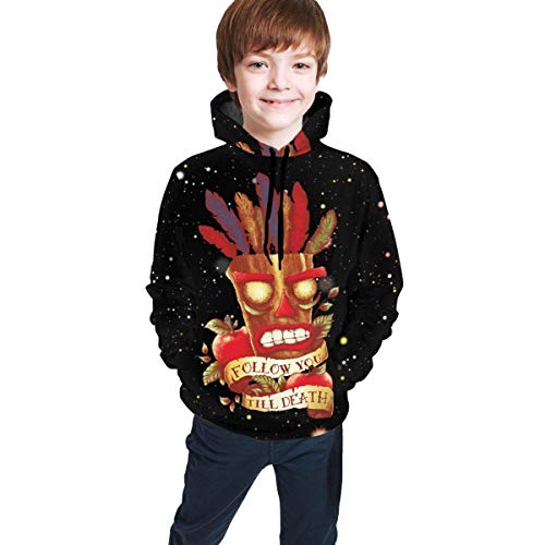 maichengxuan Children's Hoodies Crash Band-Icoot Tri-Logy 3D Print Pullover Hooded Sweatshirt for Girls/Boys/Kid's/Youth