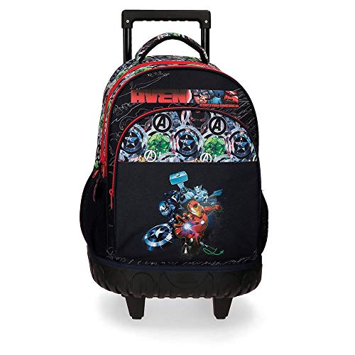 Marvel Los Vengadores Avengers Armour Up Mochila 2 Ruedas Azul 34x44x21 cms Poliéster 28.9L