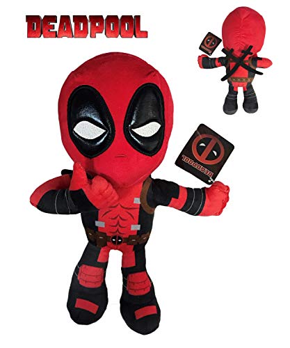 Marvel - Peluche Deadpool Postura Mano Ok 32cm Calidad Super Soft