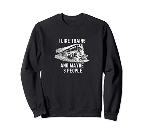 Me gustan los trenes Tren de ferrocarril Modelo de Sudadera