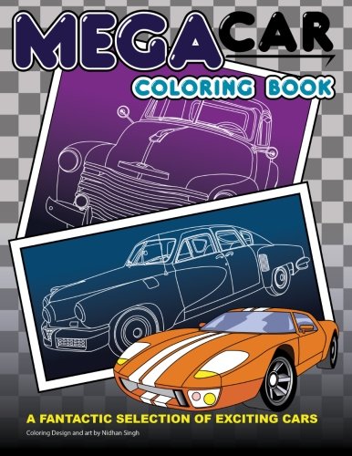 Mega Car Coloring Book