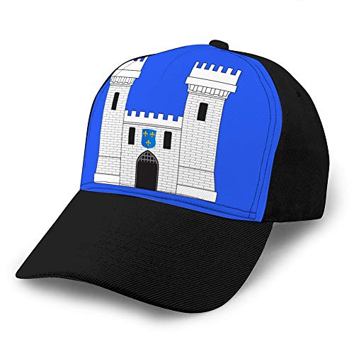 Men Women Classic Denim Adjustable Baseball Cap Flag of Carcassonne in AUDE in occitanie is a Snapback Cap