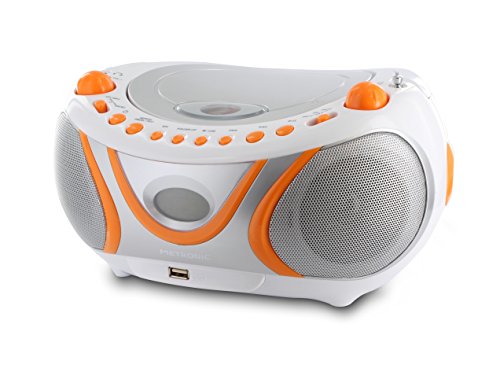 Metronic 477133 - Radio CD-mp3, CD-r, CD-RW, Radio Am-FM, función id3, Color Naranja.