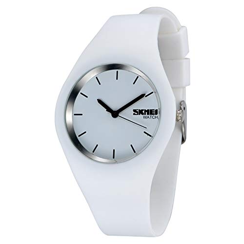 Msxx Forme el Reloj del Cuarzo del silicón de la Tendencia, Reloj Integrado silicón, versión Europea del Modelo de la explosión Ultra-Delgada Tabla Simple Impermeable del Regalo,2