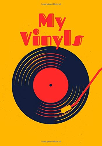 My Vinyls: Notebook to list all your vinyls records⎪Easy index to facilitate your research⎪Practical sheets with different headings⎪Log book in 7x10 inch format⎪elegant Pop design⎪glossy cover