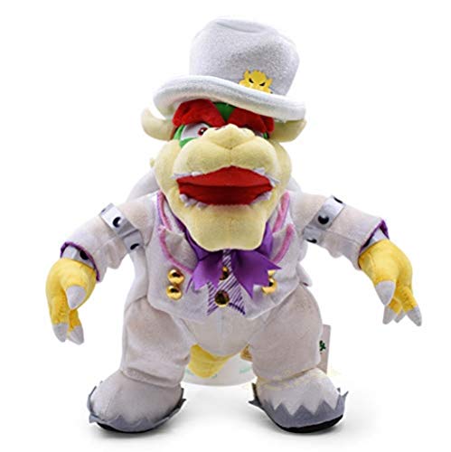 NC56 Juguetes de Peluche Juguetes Blandos Mario Odyssey Vestido de Novia Bowser Koopa Peach Luigi Dragon Dark Peluches Muñeca Suave 36 Cm