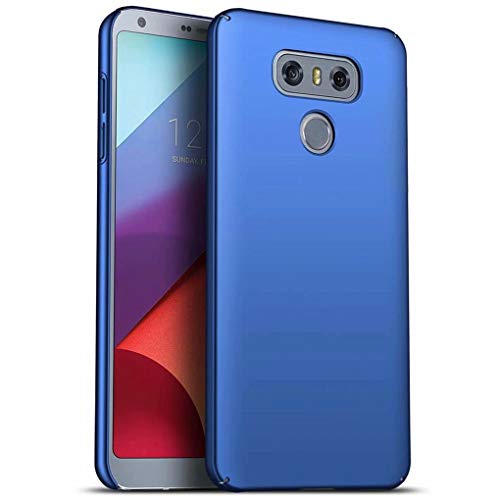 NiaCoCo Compatible con Funda LG G6 Silicona para PC A Prueba de choques Ultra Delgado Anti-rasguños Estuche Protector para LG G6-Azul