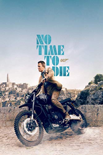 NO TIME TO DIE 007: For fans james bond - Notebook 110 white lined pages 6 x 9 inches - matte finish