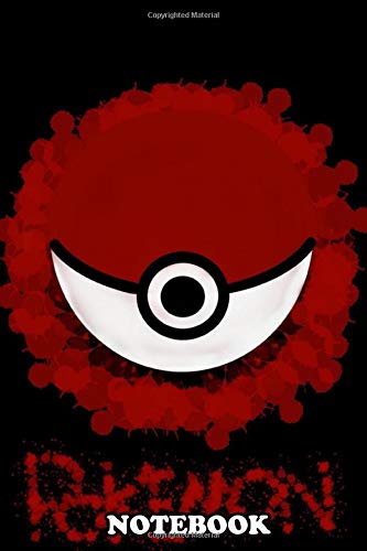 Notebook: A Basic Pokeball Design , Journal for Writing, College Ruled Size 6" x 9", 110 Pages