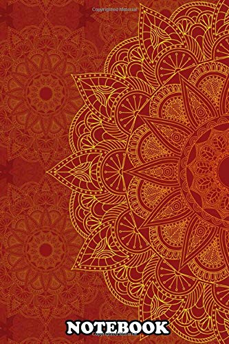 Notebook: Red Mandala I , Journal for Writing, College Ruled Size 6" x 9", 110 Pages