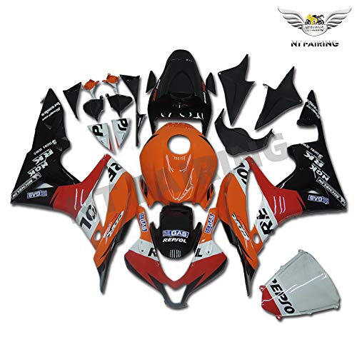 NT FAIRING carenado Kit para Honda 2007 2008 CBR600RR CBR 600 RR naranja Repsol ABS Plástico Moldeo por inyección Conjunto de carrocería de motocicleta 07 08